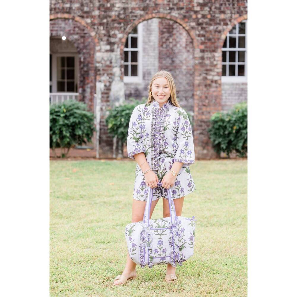 NEW HEART OF GRACE large duffle bag in iris lavende